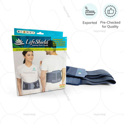Contoured Lumbo Sacral Back Support Belt (Plus Size) by LifeShield | shop at amazon.in