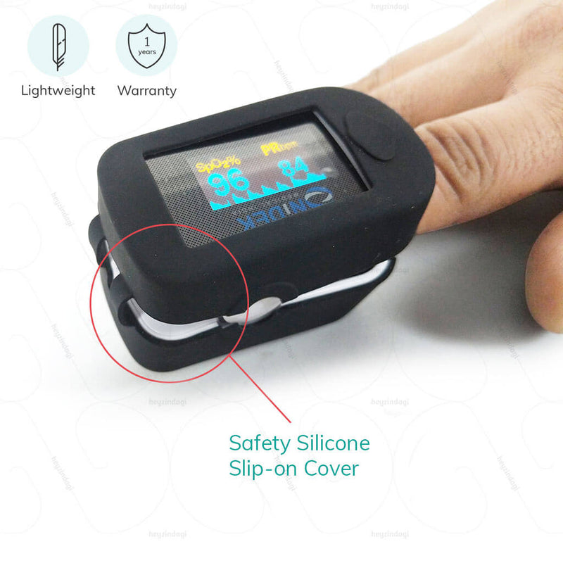 Finger Tip Pulse Oximeter (with Silicone Cover)