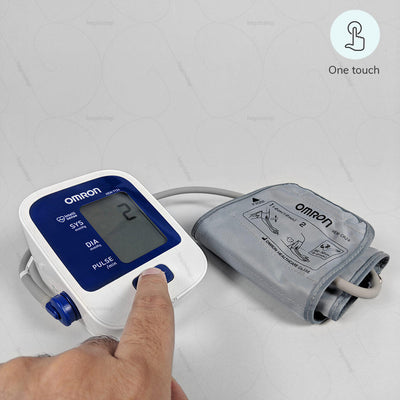 BP monitor for home use (HEM-7124) by Omron Japan. Runs on a one touch operation | available at heyzindagi.com