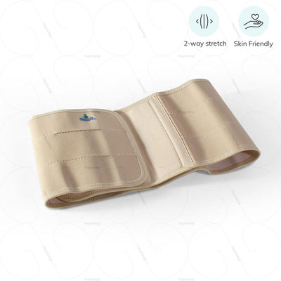 Abdominal binder for hernia (2060) with 2-Way elastic. Manufactured by Oppo medical USA. Suitable for all skin type | available at amazon.in