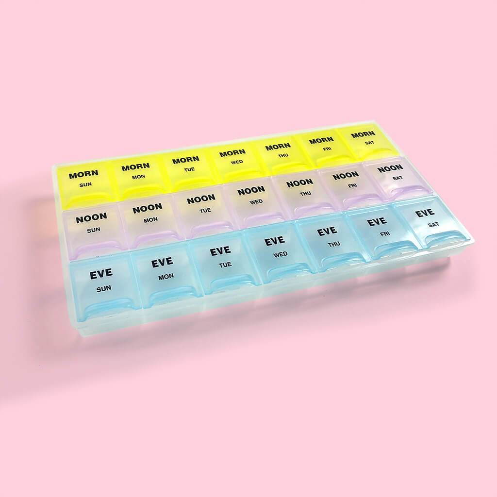 Weekly Pill Planner (3 Doses Daily)