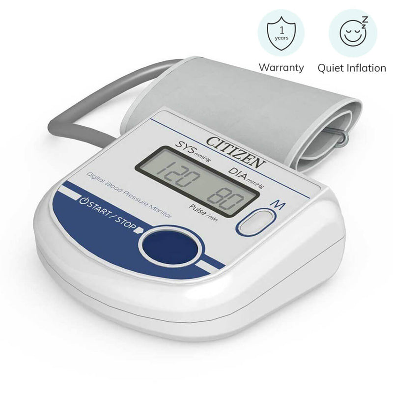 Compact Digital Blood Pressure Monitor (One Touch Operation / 90 Recordings)