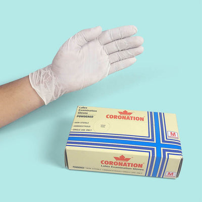 Latex Examination Gloves by Coronation India  | Order online at Heyzindagi.in