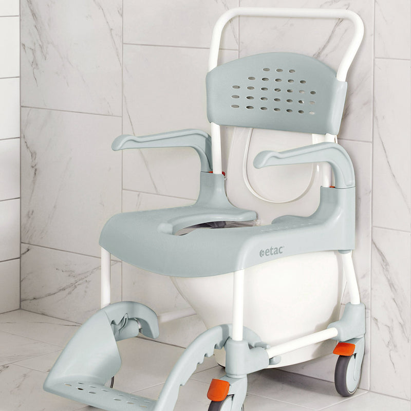 Clean Shower & Commode Chair (55 cm / with lockable castors)