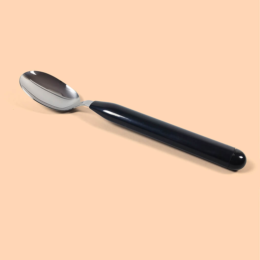 Light Table Spoon with Thick Handles (Stainless Steel + ABS)