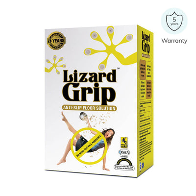 Anti slip solution for tiles by Lizard Grip to avail non slip surface. Comes with 5 years warranty | available at Heyzindagi.in
