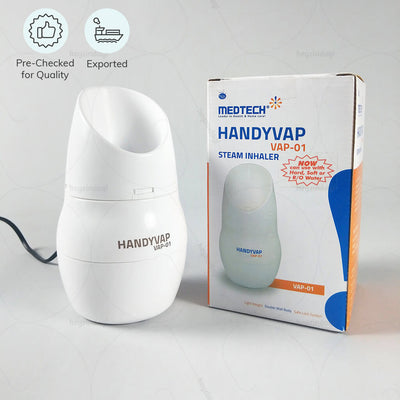 Easy to use steam inhalation machine (VAP-O1). Exported & Pre checked for quality by Medtech India | Order online at heyzindagi.in