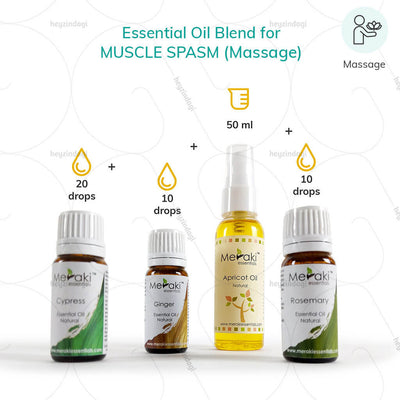 Ginger essential oil blends for muscle pain (MERKEO14) by meraki essentials | EMI option available at heyzindagi.com