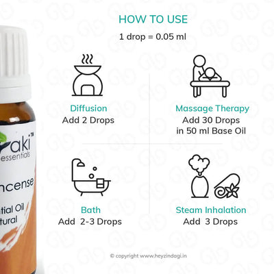 Frankincense oil for skin (MERKEO15) by meraki essentials | heyzindagi.com- an online shop for senior citizens