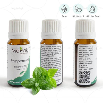 100% pure & alcohol free peppermint oil (MERKEO05) by maeraki essentials | heyzindagi.com- shipping done all across India