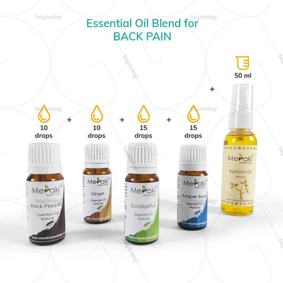 Peppermint oil for back pain (MERKEO05) by meraki essentials | EMI option available at heyzindagi.com