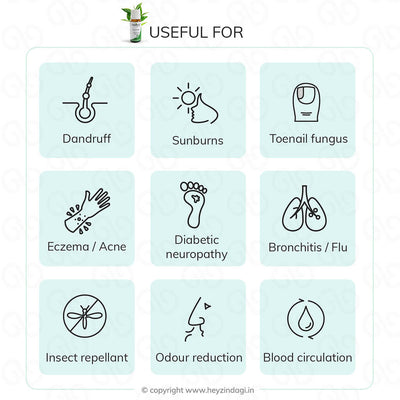 Tea tree oil by Meraki essentials for relief from bronchitis, nerve damage or fungal infections | heyzindagi solutions for differently abled