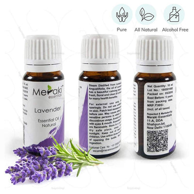 Pure & alcohol-free Lavender essential oil (MERESBL01) by meraki essentials | explore heyzindagi solutions