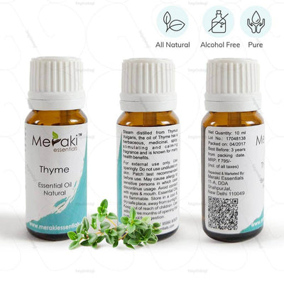 100 % natural thyme essential oil by Meraki essentials. Pure & free from alcohol | heyzindagi solutions for differently abled