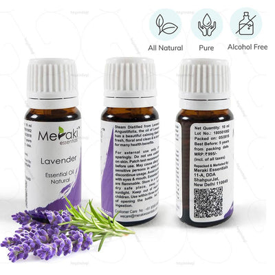 100 % Natural, Pure and Alcohol free Lavender Oil to stimulate relaxation during sleep | Order from heyzindagi.com