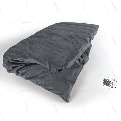 Buckwheat Hull Yoga Cushion Grey (NUYM01) by Nutribuck India