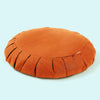 Buckwheat Hull Zafu Meditation Cushion Orange (NUZP01) by Nutribuck India