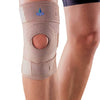 Knee Support with Open Patella (Breathable Neoprene) 1024 by Oppo Medical as worn around the knee.
