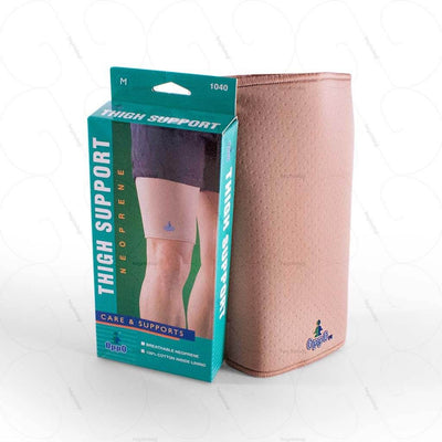 Pain relief for pulled hamstring or thigh muscles and support in case of weak upper leg. Made by Oppo Medical.