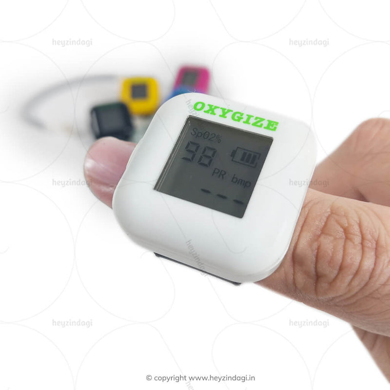 Ring Pulse Oximeter with Bluetooth App (rechargeable battery)