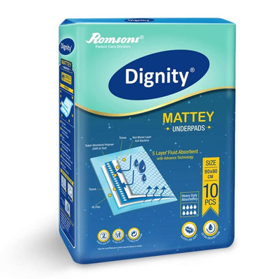 Dignity Mattey Underpads by Rosmsons India | Order online at Heyzindagi.in