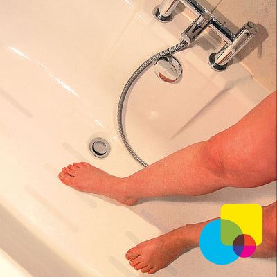 Aqua Clear Anti-Slip Strips for Bathrooms (TEASC01) by Tenura UK