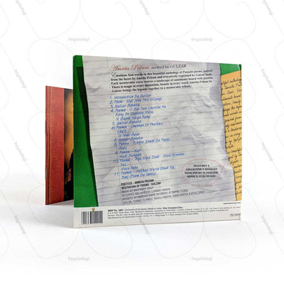 Amrita Pritam - Recited by Gulzar All Song Mp3 Collection CD (TMMC54) by Times Music | Shop at heyzindagi.com