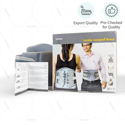 Lumbar sacral belt for comfortable use at home or at work. Exported & pre checked for quality by Tynor India | heyzindagi.com- shipping available all over India
