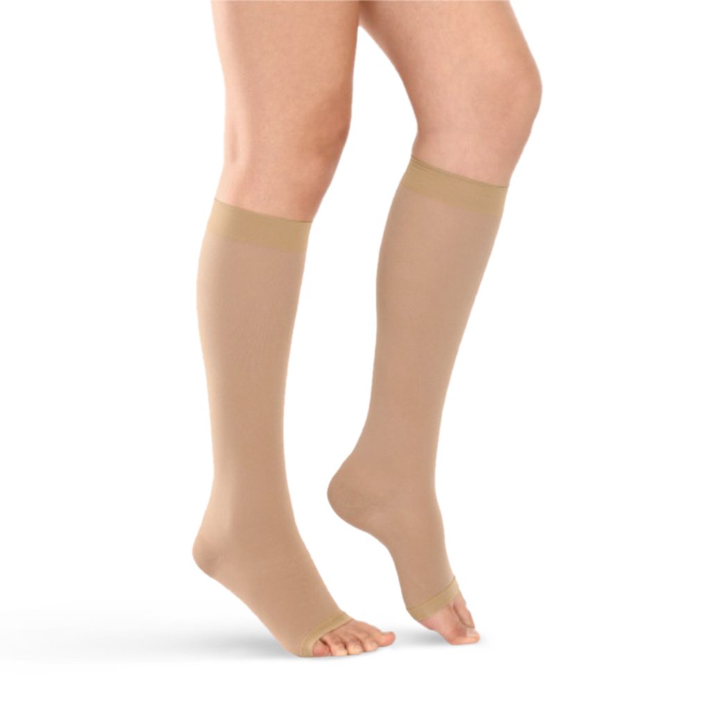 Tynor Compression Garment Leg Mid Thigh Closed Toe (Wide) Foot Support, Pair