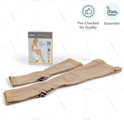 Compression stockings in S/M/L/XL sizes. Exported & Pre checked for quality by Tynor India | heyzindagi.com- EMI option available for payment