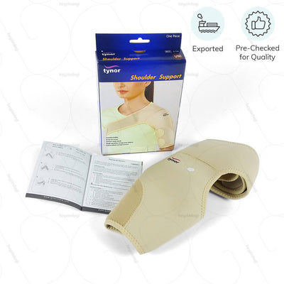 Shoulder compression sleeve (J14UGZ) for injuries in seniors. Exported & Pre Checked for Quality by Tynor India | heyzindagi.com- shipping done all over India