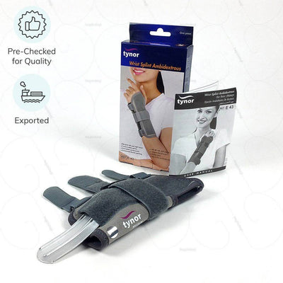 Tynor wrist splint (E43BBZ) : Pre checked for quality & Exported- available in S/M/L/XL sizes at heyzindagi.com