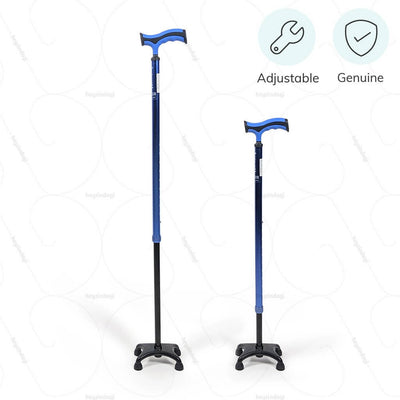 Height adjustable walking stick (2909) to assure correct posture.100% genuine product by Vissco India | Available at HeyZindagi.com