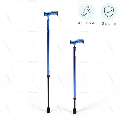 Adjustable walking stick (2911) with comfortable grip. 100% genuine product manufactured by Vissco India | heyzindagi.com- shipping done all over India
