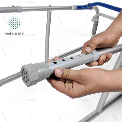Walker for handicapped (2937) by Vissco India. Anti slip ferrules to prevent accidental falls on wet surfaces | shop online at heyzindagi.com